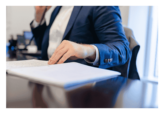 California attorney preparing legal documents for personal injury or divorce case